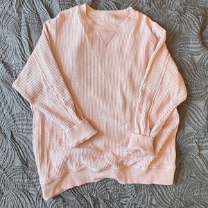 Aerie ✨ sz. S Waffle Knit Oversized Sweatshirt